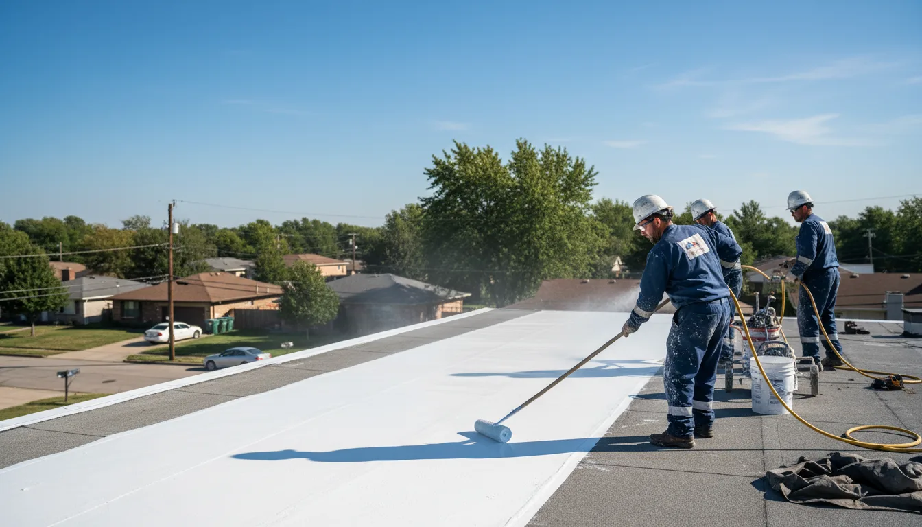 Commercial roof coating in Barnes, KS near me